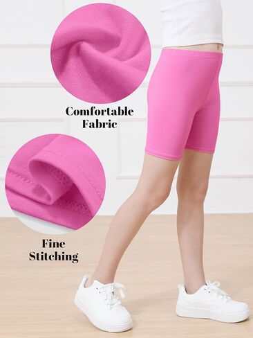 Resinta 6 Pack Dance Shorts Girls Bike Short Breathable and Safety 6 Color in Kuwait