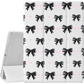 CozyNestCYPink Bow Knot Case for Ipad(9.7-Inch 6Th/5Th) Kawaii Girly Bows Cover for Ipad 2018/2017 Auto Sleep/Wake Beautiful Aesthetic Case Shockproof Protective with Pencil Holder for Girl Women