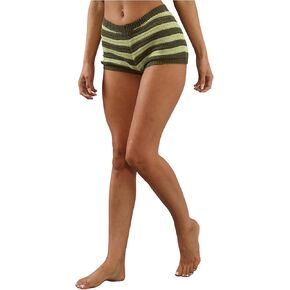 MakeMeChic Women's Knit Mini Shorts Drawstring Fitted Pajama Shorts