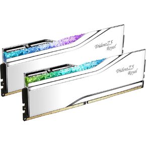 G.SKILL Trident Z5 Royal Series (Intel XMP 3.0) DDR5 RAM 48GB (2x24GB) 8000MT/s CL40-48-48-128 1.30V Desktop Computer Memory U-DIMM - Silver (F5-8000J4048E24GX2-TR5S)