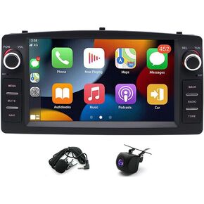 Double Din Android 13 Car Stereo Radio متوافق مع Corolla 2000-2006 اللاسلكي iOS Carplay Android Auto 7 "شاشة تعمل باللمس Radio Audio Audio GPS Camerigation Link SWC