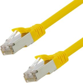 Navepoint Ethernet تصحيح CAT6A ، S/FTP ، 26AWG ، 7 أقدام ، 5 حزمة ، أصفر