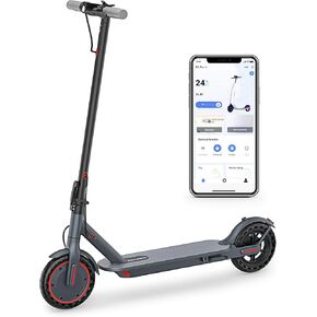Electric Scooter, 10" Solid Tires, 500W Motor, 22Mph, 22/28/52 Miles Long Range, Folding E-Scooter with Dual Suspension and Braking System (R1)