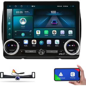 Touch Screen Car Stereo Radio for Honda CRV 17-21, QLED Touchscreen Stereo in Dash GPS Navigation, Built in Wireless Carplay Android Auto Head Unit SWC 6+64G 5GWiFi FM/RDS Split Screen Backup Camera