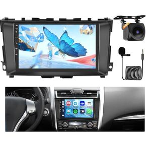 [8 Cores 6+128G] Radio for Nissan Altima 2013 2014 2015 2016 2017 2018 Android Radio with Wireless Carplay Android Auto, 9 Inch IPS Touch Screen for Altima Car Stereo, Bluetooth 5.0, 32 EQ, GPS, WiFi