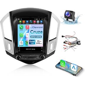 2G+64G for Chevrolet Cruze 2012-2015 Android Car Stereo with Wireless Carplay Android Auto, 9.7" Touch Screen Bluetooth Car Radio Support GPS Navigation WiFi HiFi Audio FM SWC USB + HD Backup Camera