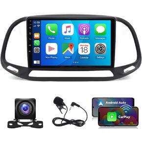 Android 13 Car Radio Stereo for Dodge RAM ProMaster City 2015-2022 with Wireless Carplay Android Car Stereo 9 Touchscreen in-Dash Head Unit WiFi GPS Navigation SWC Mirror Link HD Backup Camera 2G+32G