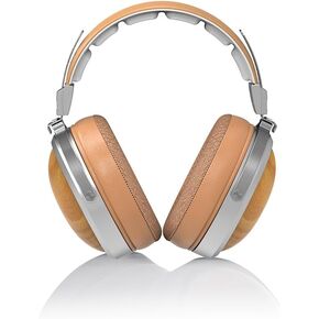 FiiO FT1 Closed-Back Over-Ear Nanowood Fiber Composite Diaphragm Wired Hi-Fi Headphones, Detachable Cable, American Black Walnut Wood Ear Cups for Home, Studio, Recording (Black)