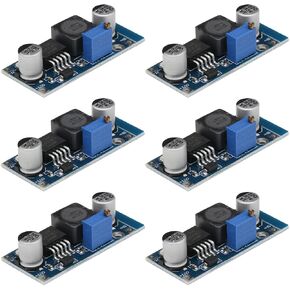6pcs xl6009 وحدة تعزيز وحدة DC-DC قابلة للتعديل DC3.0-30V إلى DC5-35V وحدة محول الطاقة لجهد الجهد 400 كيلو هرتز
