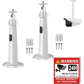 Security Camera Mounting Bracket, Wall Ceiling Mounts Stand Holder Bracket Adjustable for PTZ Wireless Arlo Pro IP Camera CCTV Surveillance Camera (1299 Alum Alloy 20.5cm/7.87" Mount)