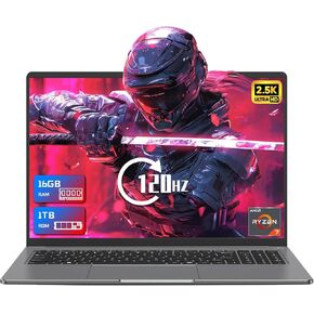 جهاز كمبيوتر محمول للألعاب 16inch 16GB DDR5 512GB SSD ، الكمبيوتر المحمول PC AMD RYZEN 5 7640HS (حتى 5 جيجا هرتز) ، أجهزة الكمبيوتر المحمولة التقليدية IPS WIFI6 Bluetooth5