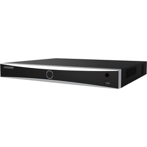 HIKV DS-7732NXI-I4/16P/S 32 Channel 16 POE 4K ACU-SENSE NVR ، التعرف على الوجه ، ودعم أحداث VCA متعددة ، وظائف POS ، 4 SATA و 1 ESATA ، التوصيل والتشغيل المتوافق مع Hikvision IP كاميرا (لا HDD)
