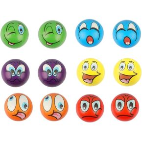 Globe Stress Balls 6Pack 4" Mini Foam World Map Squeeze Stress Balls Planet Earth Stress Relief Ball Party Favor Balls to Release Stress for Adults Anxiety Relief Hand Therapy (Globe 4" 6PCS)
