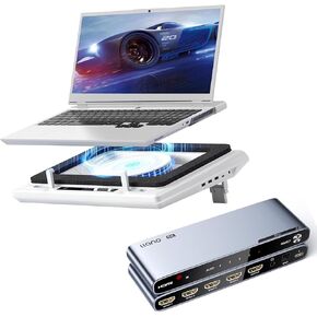 Laptop Cooling Pad&HDMI 2.1 Switch, HDMI Switcher 4K@120Hz 8K@60Hz
