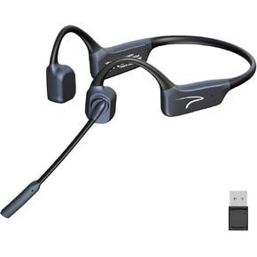 سماعة رأس Mairdi Bone مع طفرة الميكروفون ، 5.2 سماعة رأس من Bluetooth مفتوحة مع ميكروفون إلغاء ضوضاء الذكاء الاصطناع