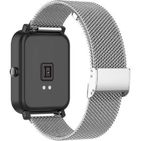 Chofit Metal Mesh Stainless Steel Loop Compatible with Gerafame Y6/Aycy Y6/Hoxe Y6WeurGhy Y6-Pro Watch Band for Women&Men Wristbands Bracelet Replacement Strap