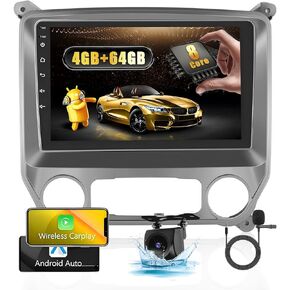 for Chevy Silverado GMC Sierra 2014-2018 Carplay Radio Fuluku【8 Core 4+64GB】 Android 13 Car Stereo with Wireless Android Auto, 10.1'' Touch Screen Radio, GPS/WiFi/Bluetooth/SWC/MIC, Backup Camera