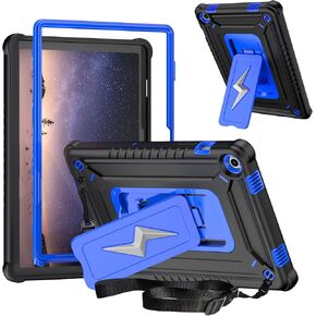 DETUOSI Case for Samsung Galaxy Tab A9+/A9 Plus Case 11 inch 2024/2023 (SM-X210/X216/X218), Heavy Duty Protection Shockproof Rugged Case for Galaxy Tab A9 Plus with Stand and Shoulder Strap