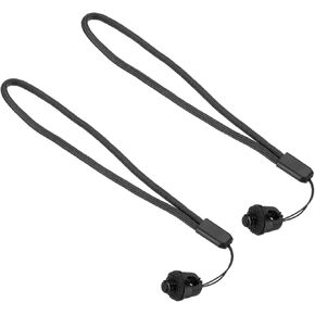 PATIKIL Camera Wrist Strap Lanyard, 2 Pcs Camera Hand Wristband Straps with 1/4" Screw for Action Cameras 360 Selfie Stick, Black