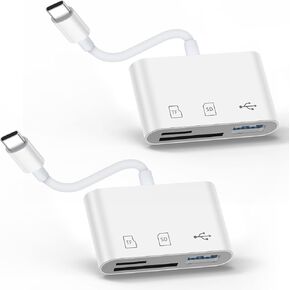 SD Card Reader for Android USB C Digital Camera Adapter for Google Pixel 9A 9 8 7 Pro 8A 7A 6A 5A,Type C MicroSD Card Adapter USBC SD Memory Card Reader Adapter for Samsung Galaxy S25 Ultra S24 FE S23