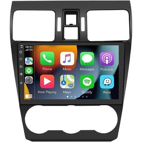 لـ Subaru Forester Wrx Impreza Radio 2012 2013 2014 Car Stereo 9 "Touchscreen Wireless Carplay Android Auto GPS Camera Free Resever