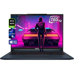 MSI Stealth 16 AI Ultra Thin Gaming Laptop, Intel Ultra 9-185H, 64 GB DDR5 RAM, 2 TB PCle SSD, 16" 165Hz FHD+ (1920x1200), Nvidia G-Force RTX 4070, Backlit Keyboard, W11 Pro, Star Blue