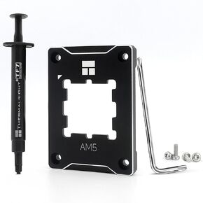 AM5 Contact Frame for Secure AM5 CPU Anti-Bending Buckle Kit, AM5 CPU Bracket is Good to Correct The CPU Bending(Black)