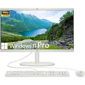 HP All-in-One Desktop Computer, 21.5" FHD Display, Intel Celeron J4025 Processor, 40GB RAM, 512GB SSD, Webcam, HDMI, RJ-45, Wi-Fi 6, USB-C, Wired Keyboard&Mouse, Windows 11 Home