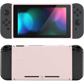 eXtremeRate Cherry Blossoms Pink Soft Touch Grip Faceplate Backplate DIY Replacement Housing Shell Case for Nintendo Switch Console with Kickstand – JoyCon Console NOT Included