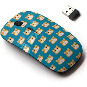 2.4G Wireless Mouse with Cute Pattern Design for All Laptops and Desktops with Nano Receiver - Cartoon Guinea Pig