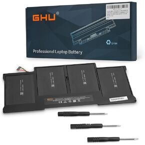 GHU A1466 Replacement Battery for MacBook Air 13 Inch A1466(mid 2012-2017) A1369(2010-2011) A1496 A1405 A1377(EMC 2925) 7.3V 50Wh 6700Mah