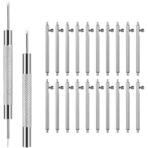 20 Pack Watch Spring Bar 20mm Spring Bars Quick Release Spring Bar Watch Band Pins Watch Pins Replacement Kit Compatible for Samsung Galaxy Watch Smartwatch Band Replacement Pins