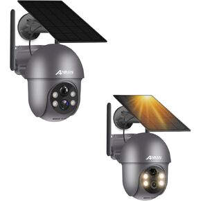 ANRAN Q01 3MP Solar Security Camera Wireless Outdoor & Q01 5MP Security Cameras Wireless Outdoor,