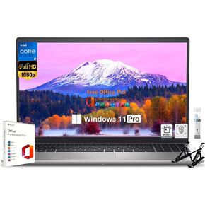 Dell Inspiron 15 3530 15.6" FHD Business Laptop, Lifetime Office, Intel 10-Core i7-1355U Up to 5 GHz, 64 GB RAM, 1 TB SSD, Wi-Fi 6, Backlit KB, Fingerprint, FHD Webcam, HDMI, Win11 Pro, w/Accessories