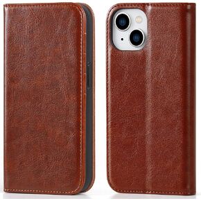 متوافق مع علبة iPhone 15 Plus Wallet ، علبة PU Leather Flip مع حاملي البطاقات Magnetic TPU Kickstand Folio مصممة لـ iPhone 15 Plus (6.7 بوصة) (أحمر) (أحمر)