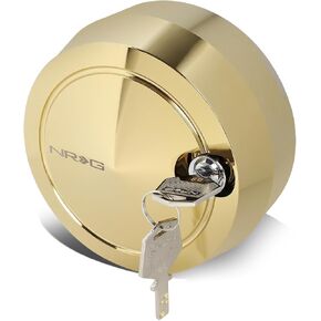 NRG Innovations NRG-SRK-201C-GD Steering Wheel Version 2 Quick Release Short Hub Adapter with Mounting Bolts, Quick Lock W/Free Spin Chrome Gold