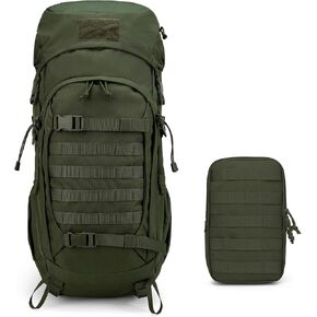 Mardingtop 50L Hiking Backpack+ Molle Tactical Utility Pouch