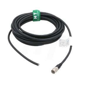 Hirose 6 Pin Female HR10A-7P-6S to Open End Flying Cable Bare Wire for Basler ace Racer GigE Camera (Straight 6-pin, 3m)