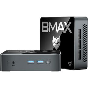 Bmax B4 Mini PC 512GB SSD Intel 12th Gen Alder Lake-N95 (up to 3.4GHz) 16GB SO-DIMM DDR4 RAM, Desktop Computer Support 4K Dual Display/HDMI 2.0/WiFi/BT/Gigabit Ethernet for Home/Office