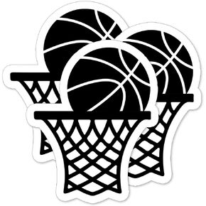 (3PCS) Basketball Backboard Stickers – Waterproof Vinyl Decals for Players, Teams, Coaches – Sports Accessories for Tumblers, Water Bottles, Laptops – Basketball Gift – 3 x2.7 Inch in Saudi Arabia