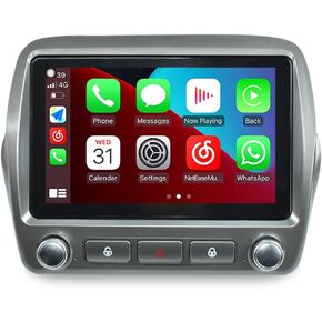 recroid 13 Car Radio Eward لعام 2010 2011 2012 2013 2014 2015 CHEVROLET CAMARO Multimedia Player GPS CARPLAIN