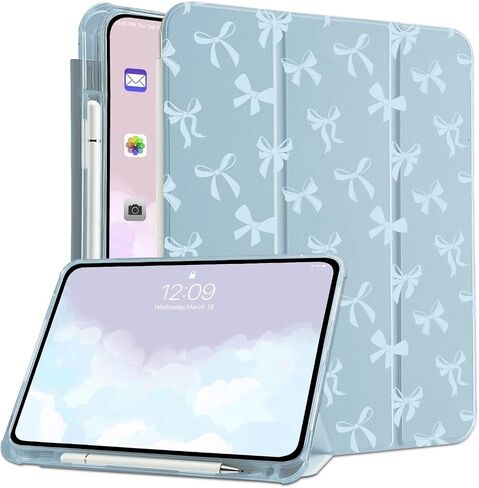 حافظة CozyNestCYFunny Ocean Animal لجهاز Ipad Pro 4Th/3Rd/2Nd غطاء سلحفاة بحرية بألوان مائية لجهاز Ipad 11 بوصة Ipad Pro Auto Sleep/Wake حافظة لطيفة مضادة للخدش ومضادة للصدمات مع حامل قلم رصاص in Kuwait
