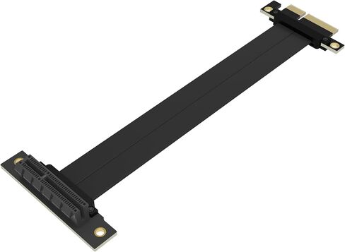 PCIe x4 4.0 Riser Cable,PCI-Express 4X Female to Female Extension Cable PCI-e Extender Adapter 20CM_Dual 90 Degrees in Kuwait