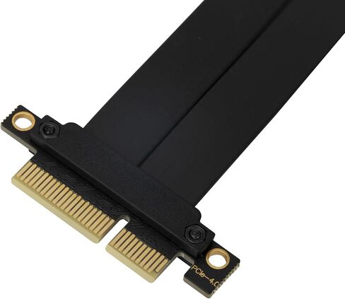 PCIe x4 4.0 Riser Cable,PCI-Express 4X Female to Female Extension Cable PCI-e Extender Adapter 20CM_Dual 90 Degrees in Kuwait