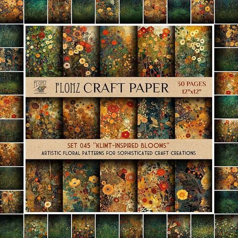 Scrapbook Paper (30 pages 12"x12") Heavenly Cloudscapes: Magical Skies and Ethereal Patterns for Dreamy Craft Projects FLONZ Vintage Styled Double Sided Paper Pad for Craft Cardmaking in Saudi Arabia