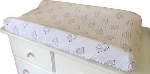Softest Cotton Muslin Changing Pad Cover, Pastel Blue & Sterling Starshine in Saudi Arabia