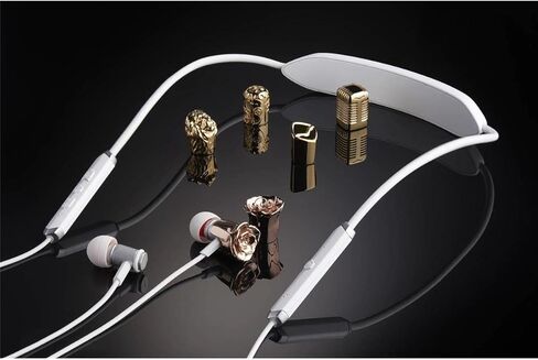 V-Moda Forza Metallo Wireless In-ear Headphones-White Silver in Kuwait