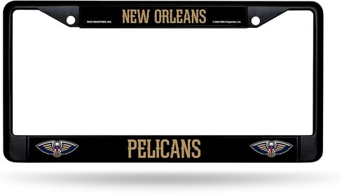 Rico Industries NBA Basketball Dallas Mavericks Black Chrome Frame with Decal Inserts 12" x 6" Car/Truck Auto Accessory in Saudi Arabia