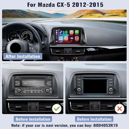 ستيريو سيارة Sixwin Android لـ Mazda CX-5 2012-2015 مع Carplay اللاسلكي Android Auto Mirror Link 2g+64g 9 بوصة in Saudi Arabia