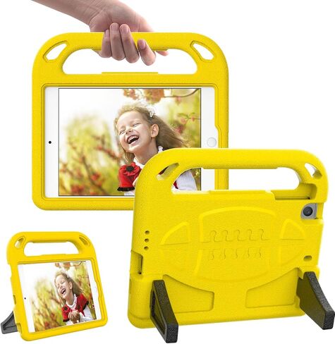 iPad Mini 5/4/3/2/1 CASE للأطفال ، غطاء حامل وقائي مقبض مقبض الصدمات متين لـ Apple 7.9 بوصة iPad Mini 5 ، 4 ، 3 ، 2nd ، الجيل الأول من الجيل الصفراء in Kuwait